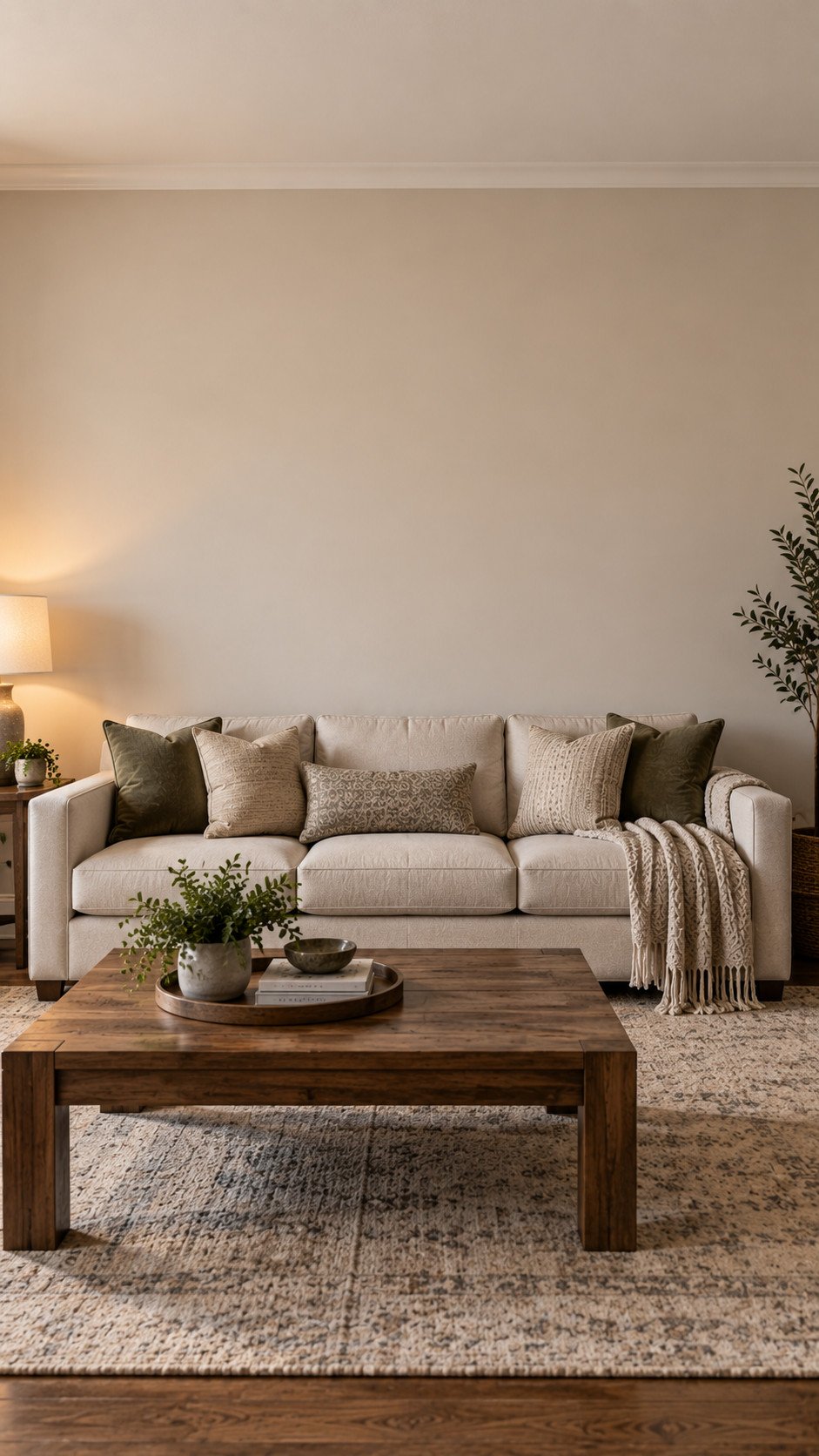 Bare living room wall missing decor styling