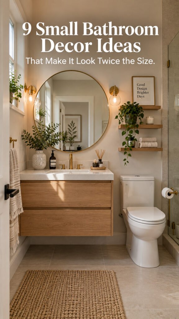 Small bathroom decor ideas that make it look twice the size